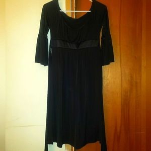Black Vintage Cocktail Dress, Women's Size M